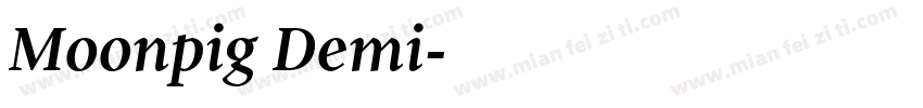 Moonpig Demi字体转换